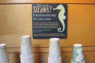 a sign that reads "Where Are The Straws?" 